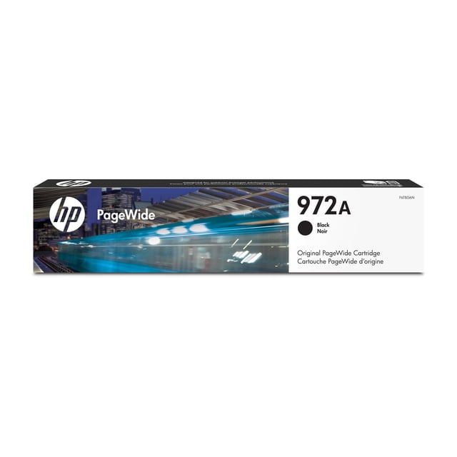 Cartucho de tinta HP 972A PageWide negro para impresoras serie 452,