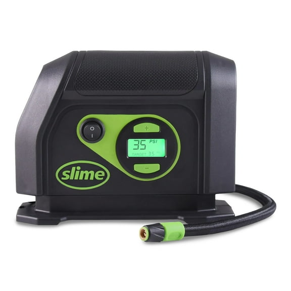 Slime  12V Tire Inflator & Gauge - Silver