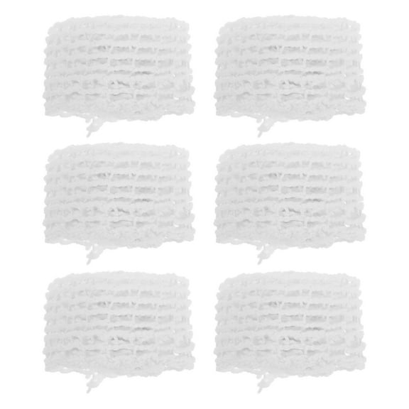 NICEXMAS Roll Netting White Elastic Cotton 6Pack 39.3x1.97x0.39in