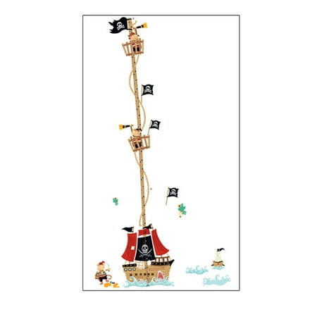 - Unique Bargains Height Chart Measure Design Removable Wall Decor Sticker Wallpaper Decal