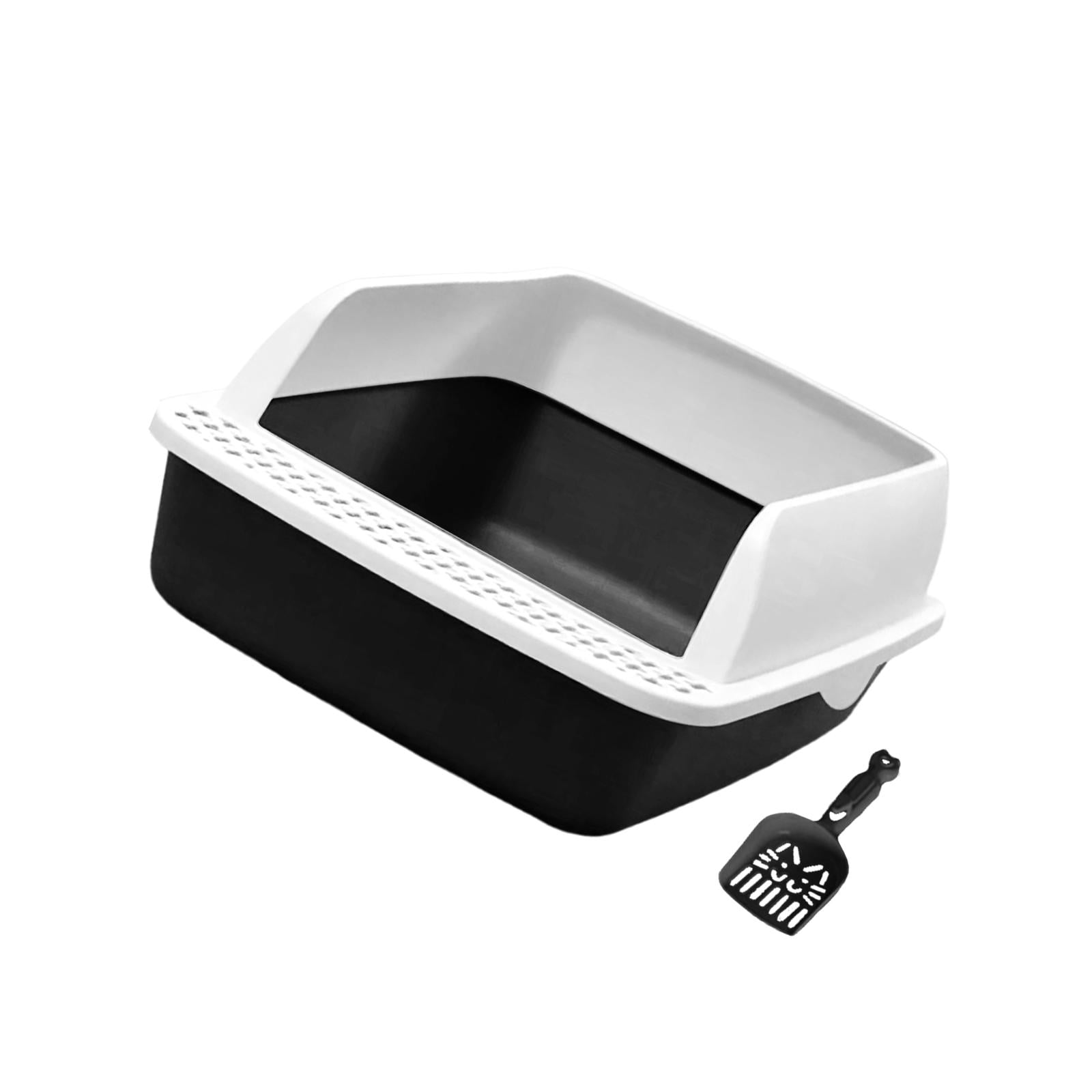 Litter Box Widened Leak Proof Pedals Open Top Sifting Cat Litter Tray Easy  Cleaning Shallow Cat Toilet With Hanging Litter - AliExpress