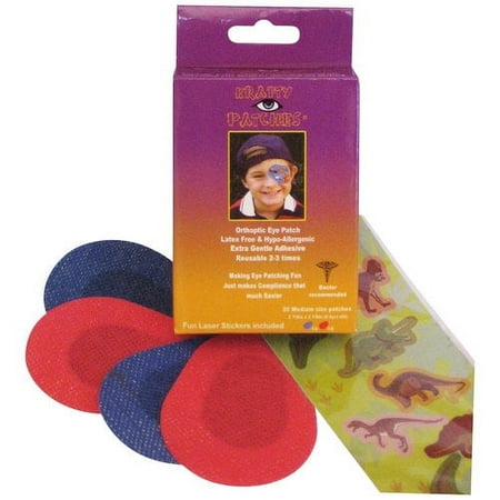 Krafty Eye Patches Orthoptic Eye Patches for Boys, Medium Size, 20 count