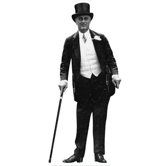 H25032 Franklin Roosevelt Cardboard Cutout Standup