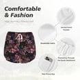 thumbnail image 6 of Lsque Orchids Flowers Printed Women's Running Shorts with Liner Pockets,Elastic Quick Dry Workout Athletic Gym Yoga Shorts,Womens High Waist Shorts-Medium, 6 of 9