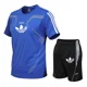 thumbnail image 3 of Nuevo conjunto deportivo de verano de moda para exteriores, superventas, cómodo y transpirable, conjunto para correr y hacer ejercicio para hombres, manga corta, secado rápido, 3 of 5