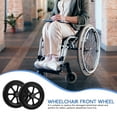 thumbnail image 3 of BESTYASH 2 Pcs Roues à Fonctionnement Fluide pour Fauteuil Roulant 17.5x17.5cm Design Universel, 3 of 5