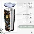 thumbnail image 5 of KLL Basketball Stainless Steel Vacuum Insulated Coffee Cup 20 oz Lids and Straws,Insulated Travel Mug Water Cup with Leak-Proof Straw Lid & Flip Lid, 5 of 8