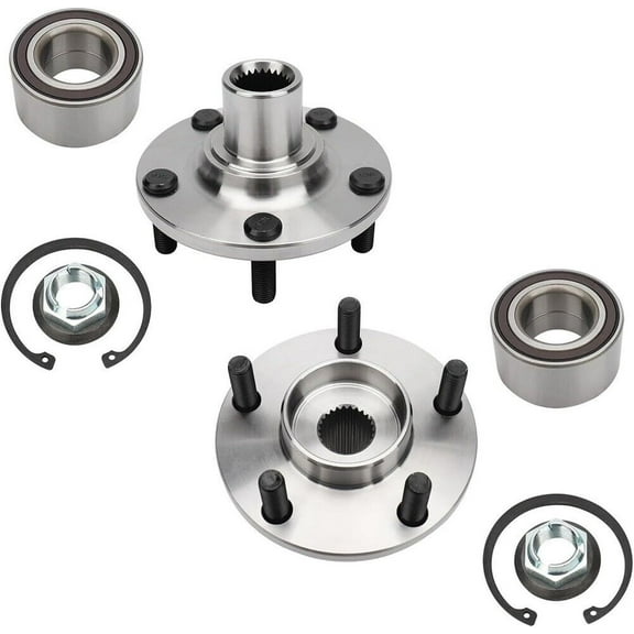 Detroit Axle - 2 Front Wheel Bearing Hubs for Ford 2010-2013 Transit Connect, Wheel Bearing and Hubs Assembly 2011 2012 Replacement