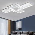 thumbnail image 3 of MONIPA White Light Modern LED Ceiling Light Acrylic White Rectangular Ceiling Light for Living Room Bedroom Dining Room Study, 3 of 7