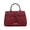 Burgundy, variant on MKF Collection Rubia Women’s Satchel Bag with Double Handles and Detachable Shoulder Strap, Stylish Vegan Leather Handbag, Work Bag, Travel Bag, Everyday Purse, Organizer Bag by Mia K