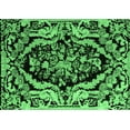 thumbnail image 1 of Ahgly Company Indoor Rectangle Abstract Emerald Green Modern Area Rugs, 5' x 7', 1 of 4