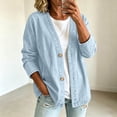 thumbnail image 2 of CAIXIA Womens Classic Button Front Breathable Stretch Denim Jacket Relaxed Fit Lightweight Casual Long Sleeve Cardigan Coat, 2 of 5