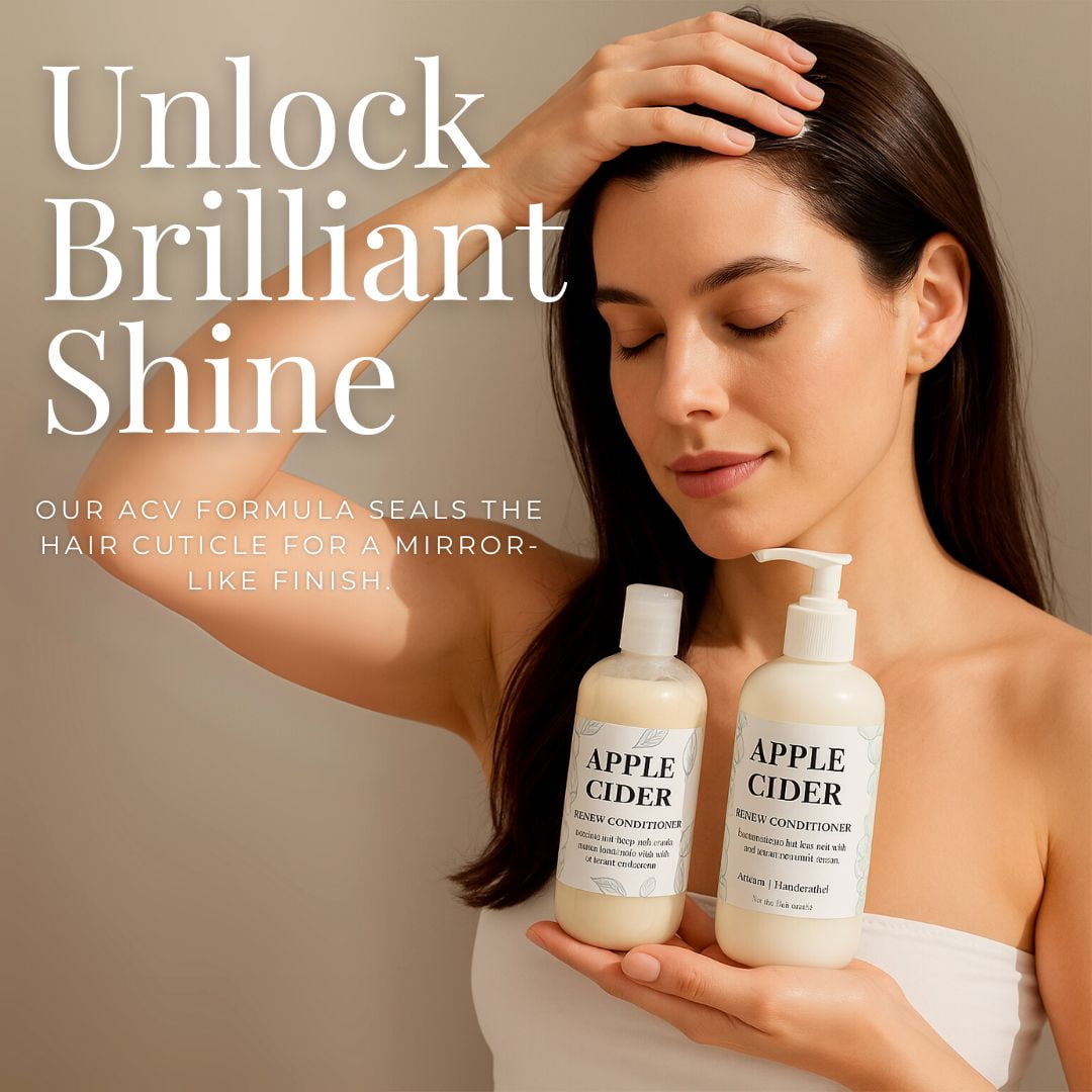 Nature Skin Shop Apple Cider Vinegar Shampoo and Conditioner Set, Clarifying Duo for Dull, Oily Hair, Adds a Brilliant Shine, 2-Piece Bundle