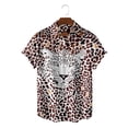 thumbnail image 5 of Camisa hawaiana con estampado 3D de piel de serpiente y leopardo para hombre, camisas casuales holgadas de verano para la calle, blusa Aloha de manga corta a la moda para verano, 5 of 5