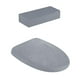 thumbnail image 3 of Juego de fundas de inodoro elásticas para baño, de poliéster suave, para tapa de inodoro y tapa de tanque con base elástica para hotel y hogar., 3 of 8