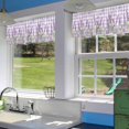 thumbnail image 6 of Lavender Window Valance, Purple Valances for Windows Treatment, 3" Rod Pocket Decorative Curtain Valances for Home, 18 x 54 Inch, 1 Panel, 6 of 6