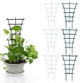 thumbnail image 3 of Selrti Plant Climbing Frame Stackable Support Trellis Planter Insert Houseplant Trellis for Potted Ivy Roses Cucumbers Home Indoor Outdoor Gardening, 3 of 8