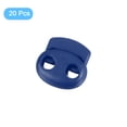 thumbnail image 3 of Plastic Spring Cord Locks, 20Pcs Shoe Lace Tie Lock, Double-hole Clip Fastener (Sapphire Blue), 3 of 7