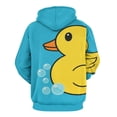 thumbnail image 3 of Bunch of Rubber Ducks 3D Print Hoodie Men Women Autumn Thin Pullover Sweatshirt Vintage Streetwear Tops, 3 of 6