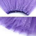 thumbnail image 2 of DuoJiaJ Tulle Skirts for Women Pleated Mini Dancing Short Tutu Vintage Princess Puffy Skirt,Purple One Size, 2 of 3