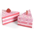 thumbnail image 7 of 8Pcs Cake Shaped Cookie Sweets Box Paper Gift Container Birthday Party Favors Dessert Chocolate Packaging Box, 7 of 7