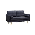 thumbnail image 4 of Kingway Furniture Barbosa Fabric Living Room Loveseat in Black, 4 of 5