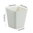 thumbnail image 3 of TOP-MAX 1PCS Plastic Hangable Storage Basket Mini Storage Cup Organizer Container for Kitchens Bathroom (Black), 3 of 8
