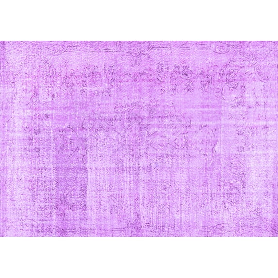 Ahgly Company Indoor Rectangle Abstract Purple Contemporary Area Rugs, 5' x 8'
