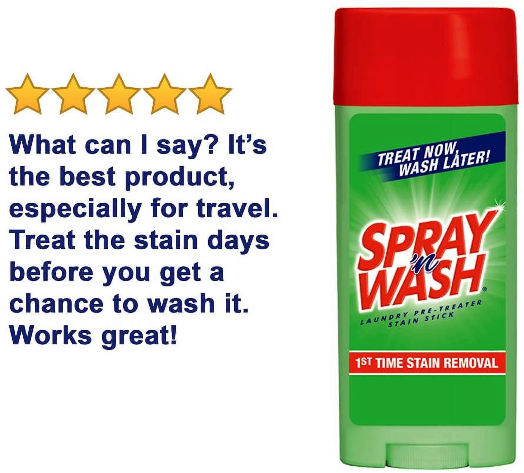 Spray n Wash Pre-Treat Laundry Stain Stick, 3 Oz (Pack Of 3) 3 Ounce (Pack  of 3) 