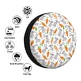 thumbnail image 3 of Bingfone Cute Rabbit Spare Tire Cover Weatherproof Universal Wheel Protectors for RV Camper Travel Trailer SUV Truck-15 inch, 3 of 8