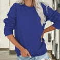 thumbnail image 7 of ZJXFGS Office Blouses for Women for Work Sweat Shirts for Womens Women'S Shirts Fall Shirts Peplum Tops for Women Dressy Tops for Women Womens Fall Fashion 2025 Blue M, 7 of 7