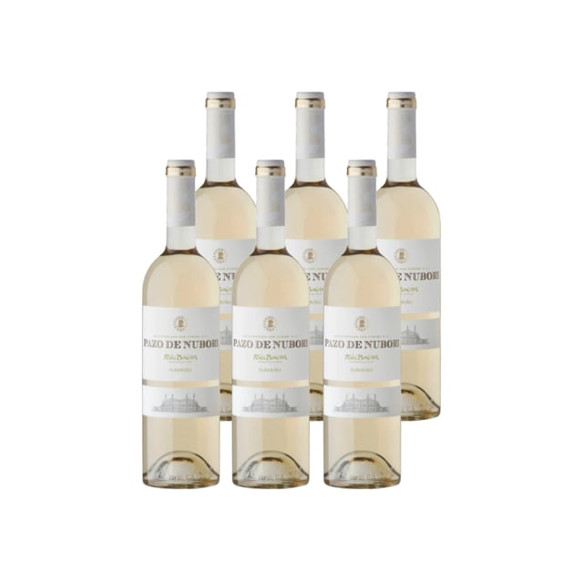 Vino Blanco Albariño Pazo de Nubori 750 ml, 6 unidades Nubori Vino Blanco