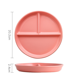 thumbnail image 1 of Plato de cerámica con compartimento para una persona, plato de postre, plato rojo de red para niños, plato de cena para bebés, cebolla, jengibre, ajo, plato multirejilla Zhivalor SYN028-2, 1 of 1