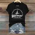 thumbnail image 2 of Clearance! HCURIBAD Shirts for Women, Women's Alphabet Witch Print Crew Neck Tee Halloween T-Shirt, Womens Graphic Tees, Halloween Shirts for Women 1PC Top Black L, 2 of 4
