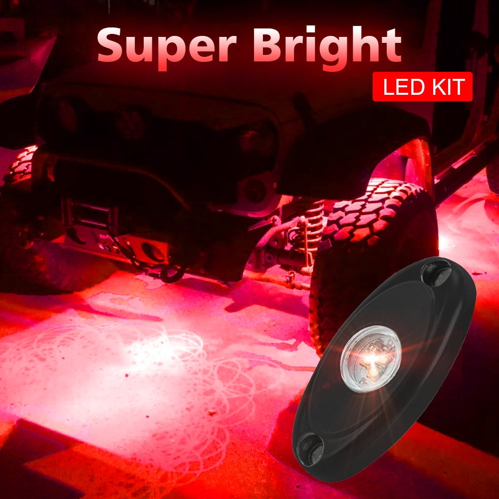 Sunpie 20 Pods Monochromatic Green LED Rock Lights for Off Road Truck RZR Auto Car Boat ATV SUV