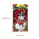 thumbnail image 4 of 1 pieza, cubierta de puerta navideña, no requiere fuente de alimentación, suministros para fiestas, decoración para fiestas navideñas, material de poliéster, 35,4 x 70,8 pulgadas, 4 of 4