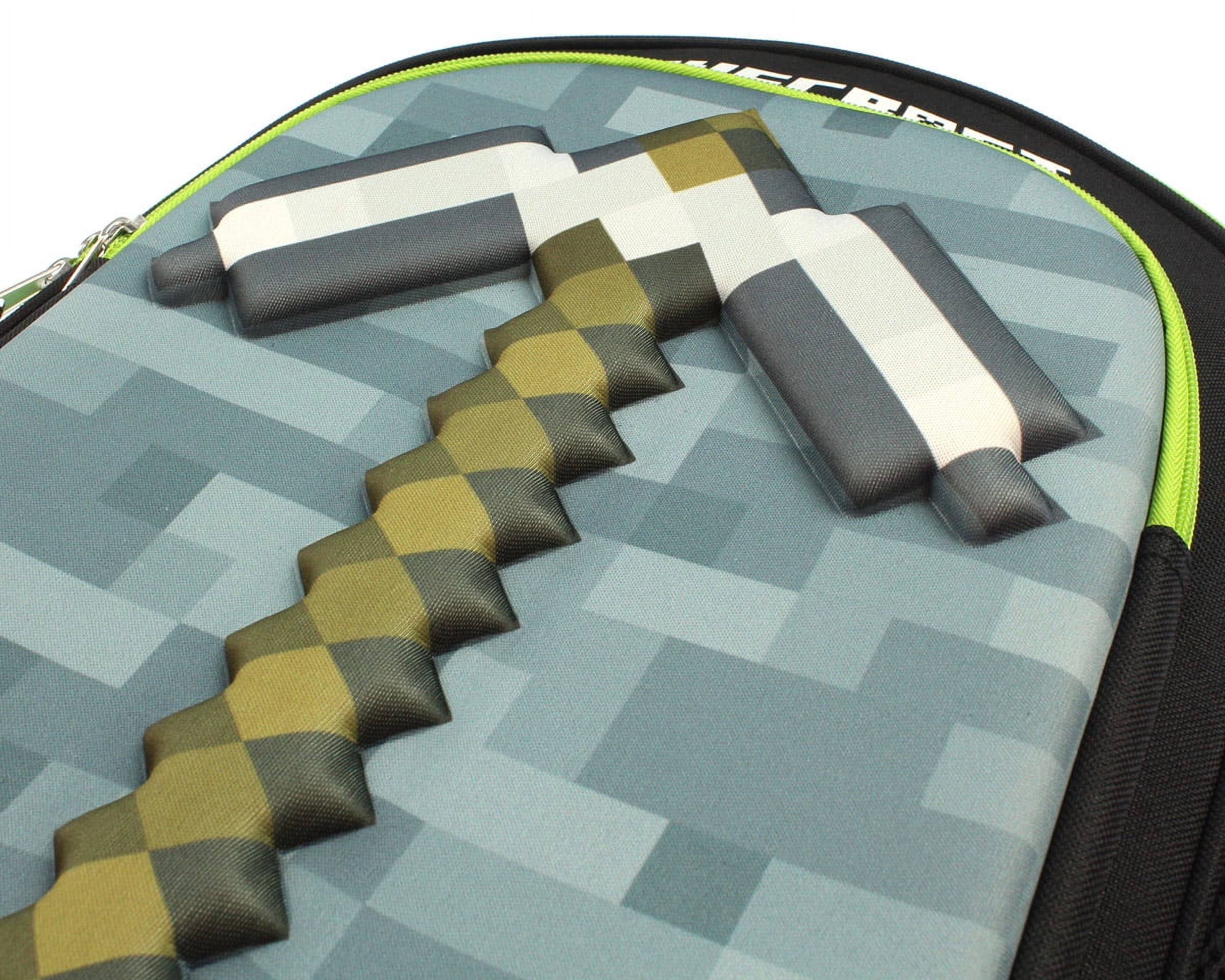 Minecraft Backpack 16" 3D Molded Pickaxe  Bag