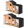 thumbnail image 7 of Rabbit Hutch Cover 210D Durable Thermal Covers Pet Crate Covering for Cage with Pointed Window Easy to Install Two Size, 7 of 7