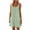 Z-Light Green374, variant on JIAYUE Women's Dress Solid Color Sleeveless O-Neck Above Knee Beach Style Loose Spaghetti Strap Stylish Female Dresses