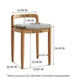thumbnail image 3 of Natural Beech Wood Make-up Stool Bed Bench for Dining Room, Bedroom, 3 of 18