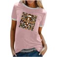 thumbnail image 1 of Elegante blusa de manga corta con cuello redondo y manga abullonada para mujer OAVQHLG3B Store  lin121212, 1 of 5