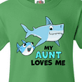 thumbnail image 4 of Inktastic My Aunt Loves Me with Cute Sharks Youth T-Shirt, 4 of 5