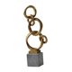 thumbnail image 5 of Estatua de anillo circular de resina, figura para decoración del hogar, obra de arte, escultura, adorno de mesa para pasillo, oficina, sala de estar, Estilo C, 5 of 8
