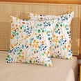 thumbnail image 2 of Spring Pillow Covers 18x18 Pack of 2 Watercolor Botanical Colorful Leaves Floral Throw Pillow Cover Outdoor Indoor,Spring Summer Colorful Pillowcase Decorative Linen Cushion Case for Sofa Couch, 2 of 7