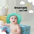 thumbnail image 3 of Protective Baby Sun Hat With UPF 50+ Protection Adjustable Infant Summer Beach Bucket Hats For Boy & Girl Breathable Toddler Swim Pool Play Sunhat With Wide Brim 2-5 Years Mint (50-54 cm), 3 of 5