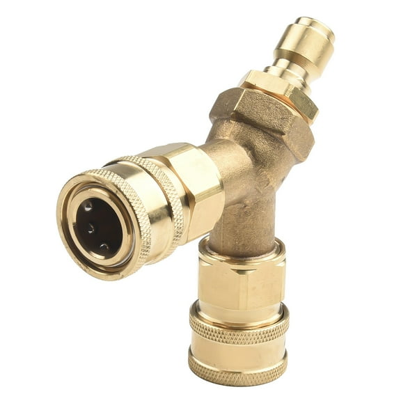 Goodhd 3/8 Fitting Pressure Washer Tee Splitter Coupler 1Pc 4.0 Gpm Accessories