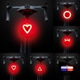 thumbnail image 2 of Bangcool Bike Tail Light Waterproof USB Charging LED Bike Rear Light Road Bike Light, 2 of 4