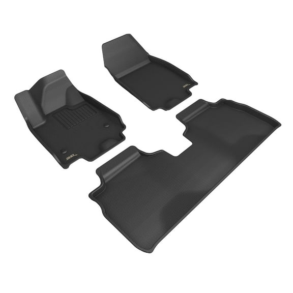 3D MAXpider Kagu Floor Mat (Black) Compatible with Chevrolet Equinox EV 2024-2026 - Full Set