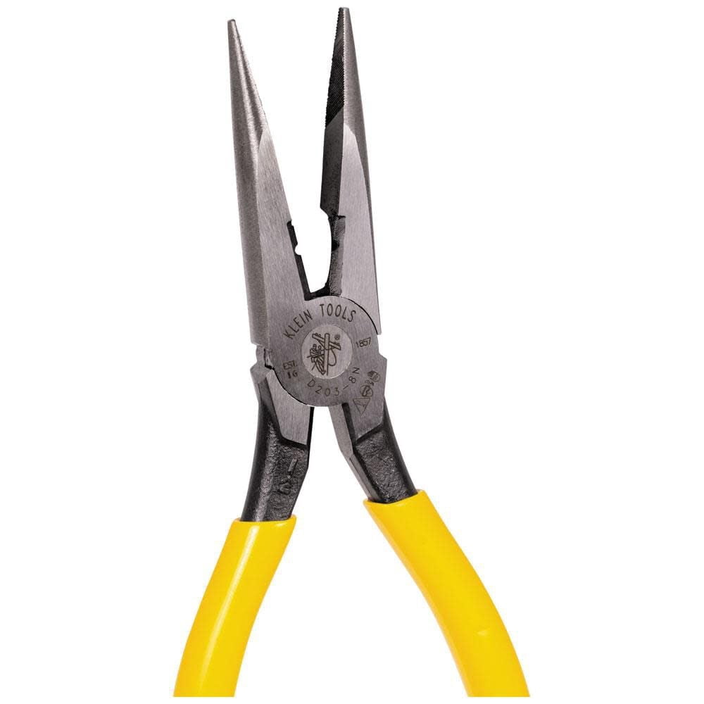 8 in. Needle Nose Side Cutter Pliers with Stripping