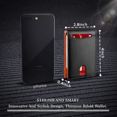 thumbnail image 5 of Slim Wallet For Men Large Capacity With 12 Slots Rfid Blocking Simple Carbon Fiber Black, 5 of 5